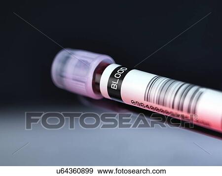 Stock Illustration - Blood sample. Fotosearch