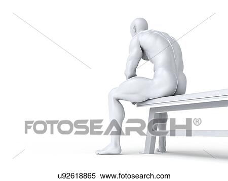 Bodybuilder, artwork View Large Illustration Stock Illustration - Bodybuilder, artwork. Fotosearch