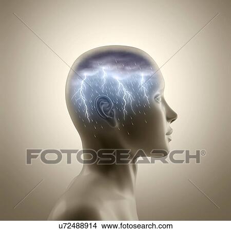 Stock Illustration - Brainstorm, conceptual artwork. Fotosearch