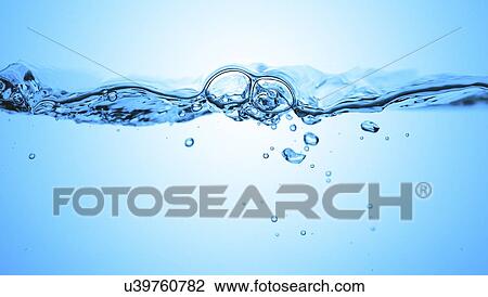 Bubbles in water View Large Illustration Drawing - Bubbles in water. Fotosearch