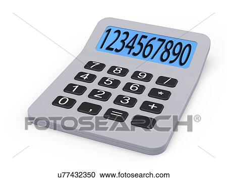 Clipart - Calculator, artwork. Fotosearch
