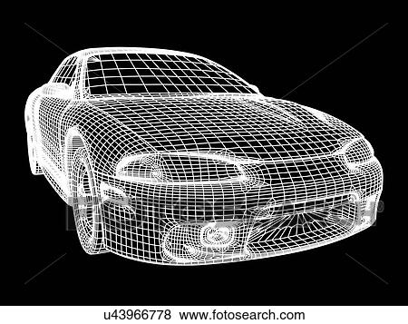 Computer-aided design of a car View Large Illustration Stock Illustration - Computer-aided design of a car. Fotosearch
