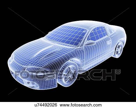 Computer-aided design of a car View Large Illustration Stock Illustration - Computer-aided design of a car. Fotosearch