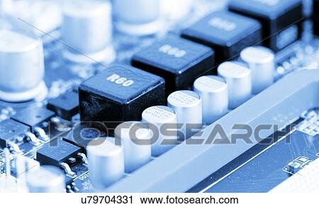 Computer motherboard View Large Illustration Clip Art - Computer motherboard. Fotosearch