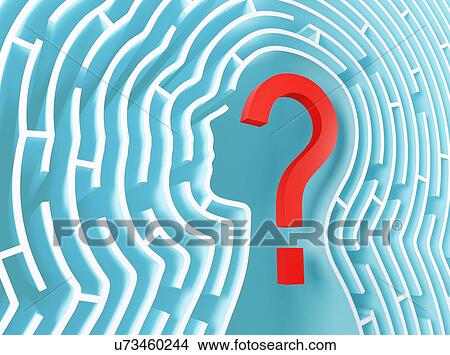 Stock Illustration - Confusion, conceptual artwork. Fotosearch