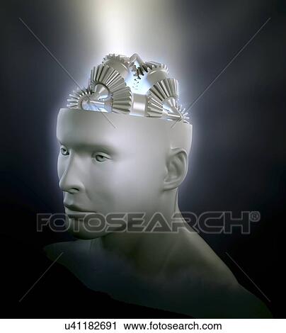 Clip Art - Consciousness, conceptual image. Fotosearch
