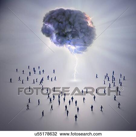 Drawing - Creativity, conceptual artwork. Fotosearch