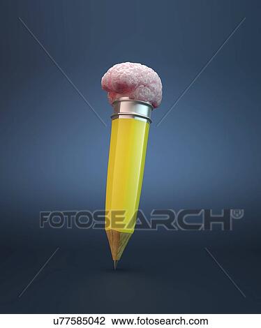 Drawing - Creativity, conceptual artwork. Fotosearch