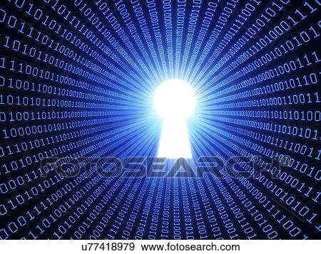 Data security, conceptual artwork View Large Illustration Stock Illustration - Data security, conceptual artwork. Fotosearch