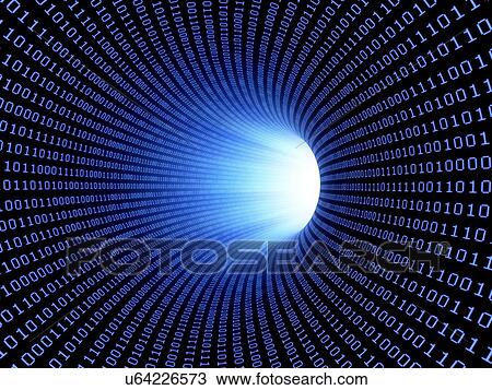 Data stream, conceptual artwork View Large Illustration Drawing - Data stream, conceptual artwork. Fotosearch