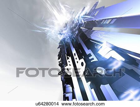 Data transfer, conceptual artwork View Large Illustration Stock Illustration - Data transfer, conceptual artwork. Fotosearch