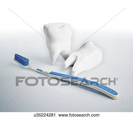 Dental care, conceptual artwork View Large Illustration Clip Art - Dental care, conceptual artwork. Fotosearch