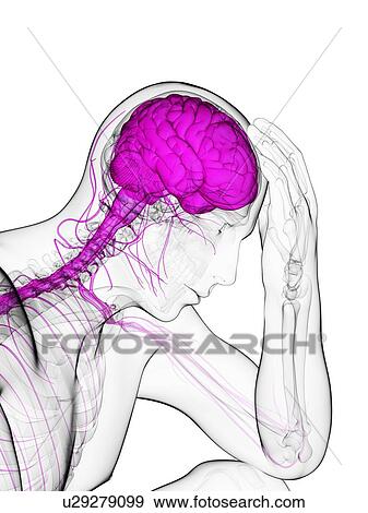 Stock Illustration - Depression, conceptual artwork. Fotosearch
