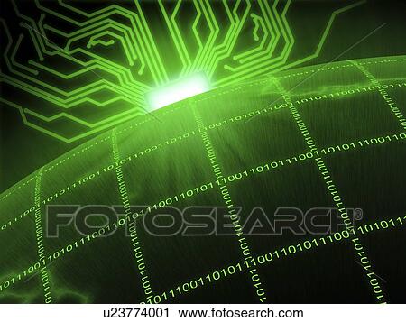 Digital world, conceptual artwork View Large Illustration Clip Art - Digital world, conceptual artwork. Fotosearch