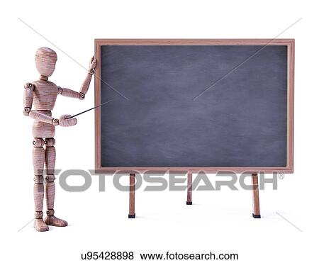 Doll with blackboard View Large Illustration Stock Illustration - Doll with blackboard. Fotosearch