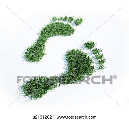 Ecological footprint, conceptual artwork View Large Illustration Clip Art - Ecological footprint, conceptual artwork. Fotosearch