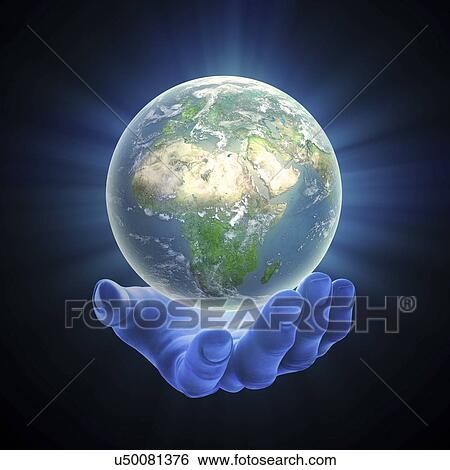 Stock Illustration - Environmental protection, artwork. Fotosearch