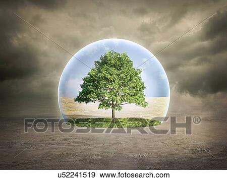 Stock Illustration - Environmental protection, artwork. Fotosearch