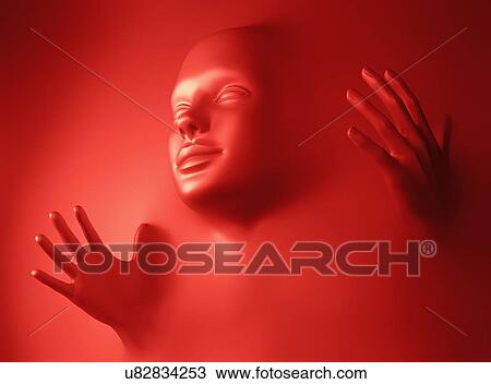 Fear, conceptual artwork View Large Illustration Drawing - Fear, conceptual artwork. Fotosearch