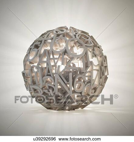 Stock Illustration - Global data, conceptual artwork. Fotosearch