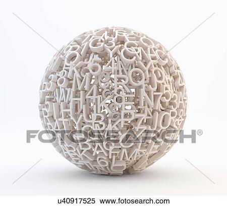 Stock Illustration - Global data, conceptual artwork. Fotosearch