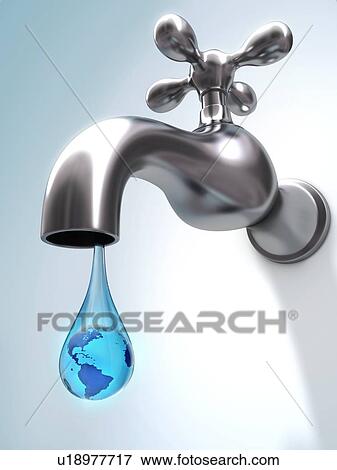 Global water shortage, conceptual artwork View Large Illustration Stock Illustration - Global water shortage, conceptual artwork. Fotosearch
