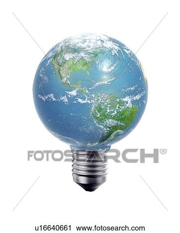 Clip Art - Green energy, conceptual artwork. Fotosearch