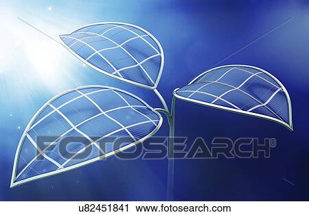 Clip Art - Green energy, conceptual artwork. Fotosearch