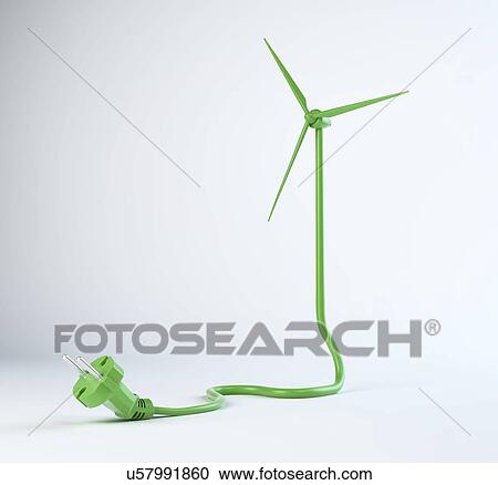 Green energy, conceptual artwork View Large Illustration Clipart - Green energy, conceptual artwork. Fotosearch