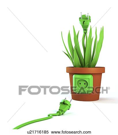 Green energy, conceptual artwork View Large Illustration Stock Illustration - Green energy, conceptual artwork. Fotosearch