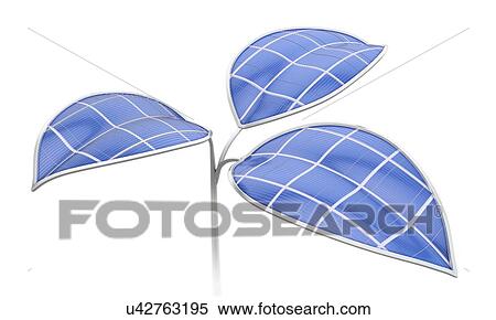 Stock Illustration - Green energy, conceptual artwork. Fotosearch