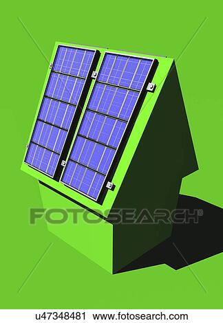 Green housing, conceptual artwork View Large Illustration Clip Art - Green housing, conceptual artwork. Fotosearch