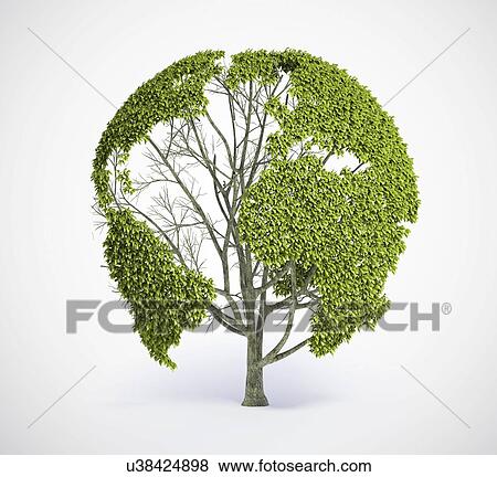 Green planet, conceptual artwork View Large Illustration Stock Illustration - Green planet, conceptual artwork. Fotosearch