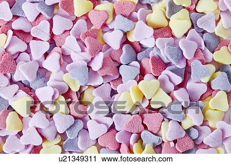 Clip Art - Heart-shaped sweets. Fotosearch