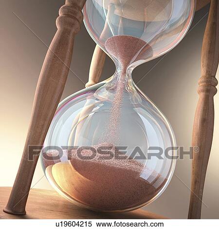 Hourglass, artwork View Large Illustration Stock Illustration - Hourglass, artwork. Fotosearch