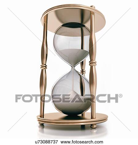 Stock Illustration - Hourglass, artwork. Fotosearch