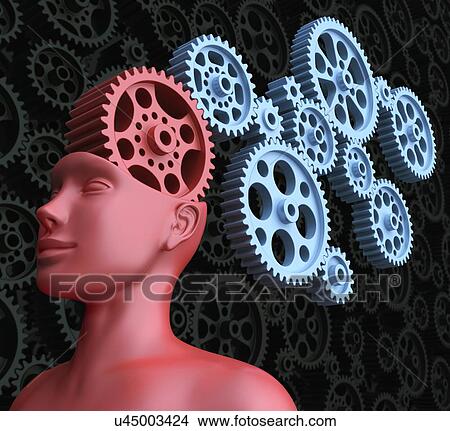 Stock Illustration - Intelligence, conceptual artwork. Fotosearch