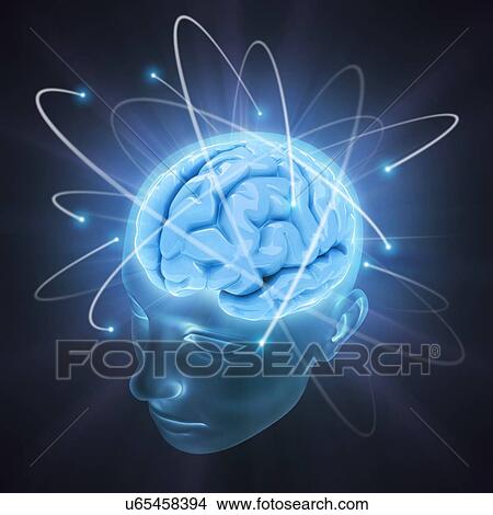 Stock Illustration - Intelligence, conceptual artwork. Fotosearch