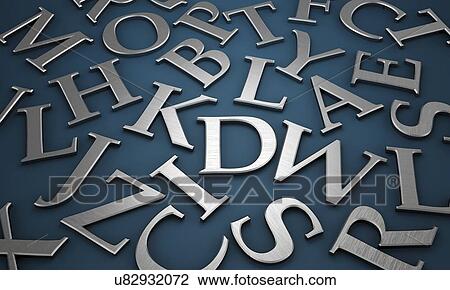 Drawing - Letters, artwork. Fotosearch