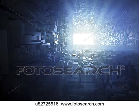 Light at the end of the tunnel, artwork View Large Illustration Stock Illustration - Light at the end of the tunnel, artwork. Fotosearch