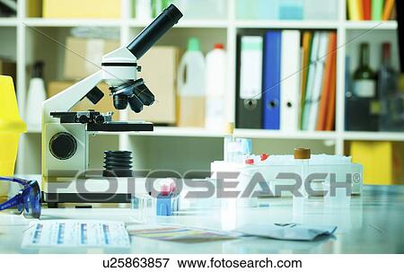 Stock Illustration - Light microscope. Fotosearch