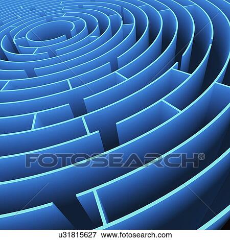 Stock Illustration - Maze, artwork. Fotosearch