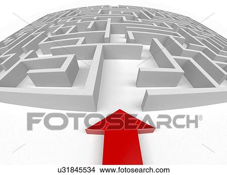Stock Illustration - Maze, artwork. Fotosearch