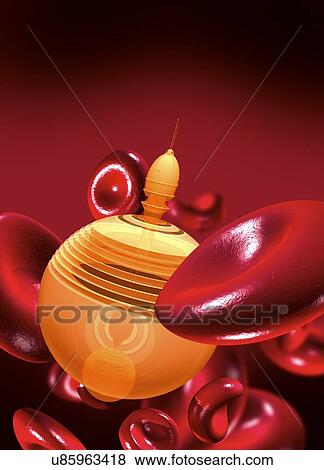 Medical nanobot, artwork View Large Illustration Stock Illustration - Medical nanobot, artwork. Fotosearch