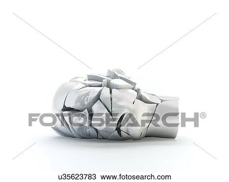 Drawing - Mental health problems, artwork. Fotosearch