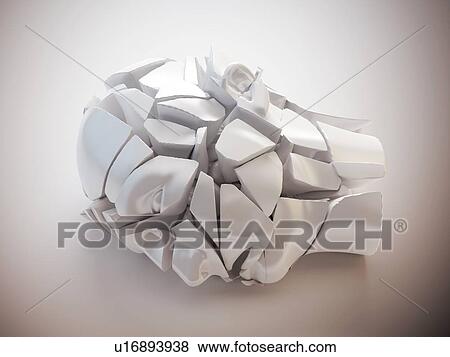Stock Illustration - Mental health problems, artwork. Fotosearch