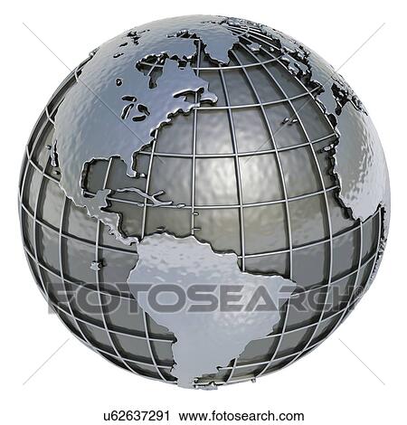 Metal Earth, artwork View Large Illustration Clip Art - Metal Earth, artwork. Fotosearch