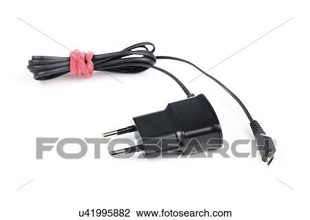 Mobile phone charger Drawing | u41995882 | Fotosearch