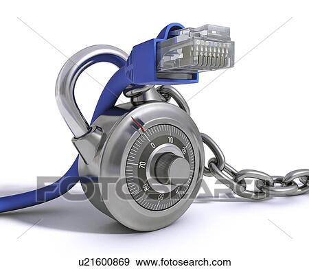 Stock Illustration - Network security, conceptual artwork. Fotosearch