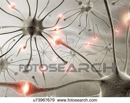 Neural network, artwork View Large Illustration Stock Illustration - Neural network, artwork. Fotosearch